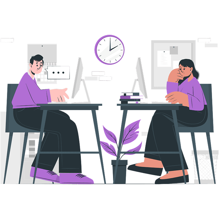 Office work illustration